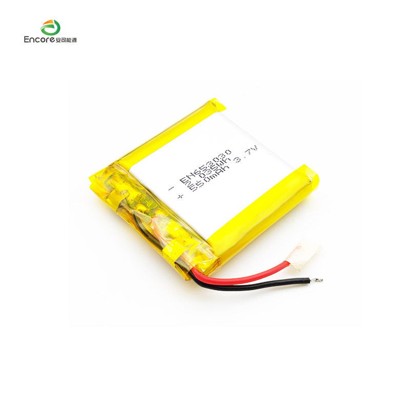 Bateria de polímero de lítio de 3,7 v 500 mah