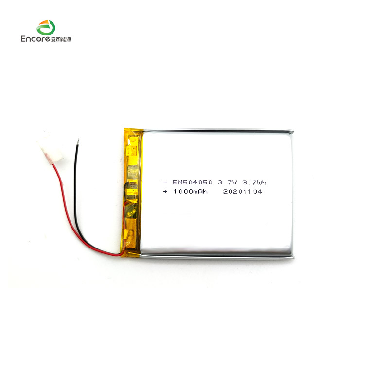 504050 3.7v 1000mah lipo JST conector bateria de polímero de lítio para dispositivo de troca portátil com UL